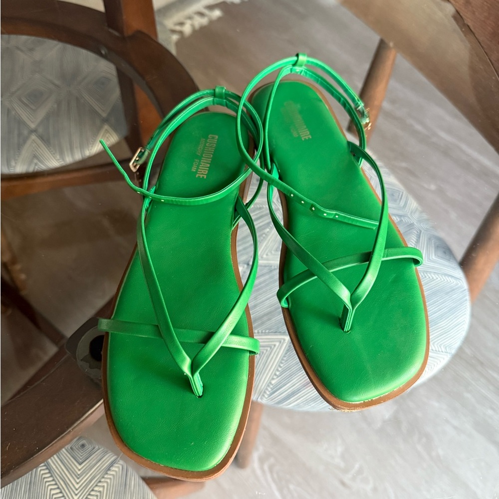 Cushionaire Green Women's Sandals